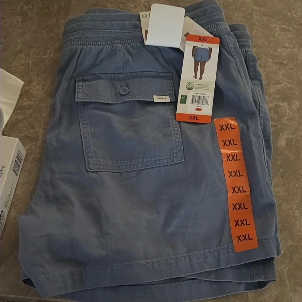 Orvis Blue Cargo Shorts Versatile Casual Wear - Picture 3 of 3